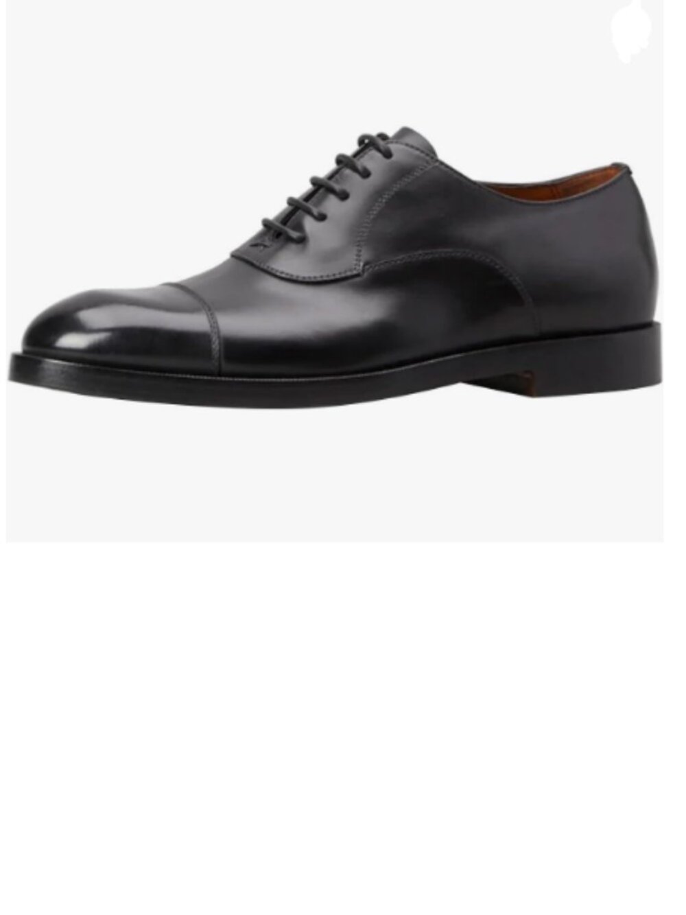 FSJ Black Men's Classic Lace-Up Oxford Shoes Handmade Burnished Dress Shoes